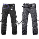 Military Tactical pants men Multi-pocket washed overalls men loose cotton pants male cargo pants for men trousers,size 28-42