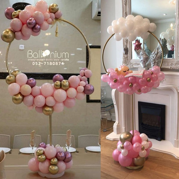 Balloon Arch Balloons Ring Stand for Baby Shower Wedding Decoration Balloons Round Hoop holder birthday party baloon ballon