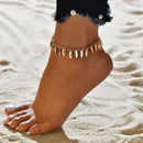Bohemia Multilayer Beads Anklet Set Fashion Sequins Star Ankle Bracelets for Women Summer Beach Foot Jewelry Leg Chain Anklets