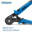 Tubular Terminal Crimper 6-6 0.25-6mm 23-10AWG & 10-4 0.25-10mm 23-7AWG Electrical Crimping Pliers Hand Tools Set WKC8 6-6 10-4
