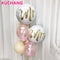 18inch Round White Gold Glitter Print Mr&Mrs LOVE foil Balloons bride to be marriage Wedding Valentine's Day Air Globos Supplies
