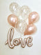 18inch Round White Gold Glitter Print Mr&Mrs LOVE foil Balloons bride to be marriage Wedding Valentine's Day Air Globos Supplies