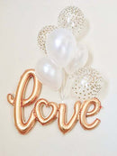 18inch Round White Gold Glitter Print Mr&Mrs LOVE foil Balloons bride to be marriage Wedding Valentine's Day Air Globos Supplies