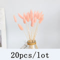 Bulrush Natural Dried Flowers Artificial Plants Branch Colorful INS Pampas Grass Phragmites Fake Flower Wedding Home Decoration