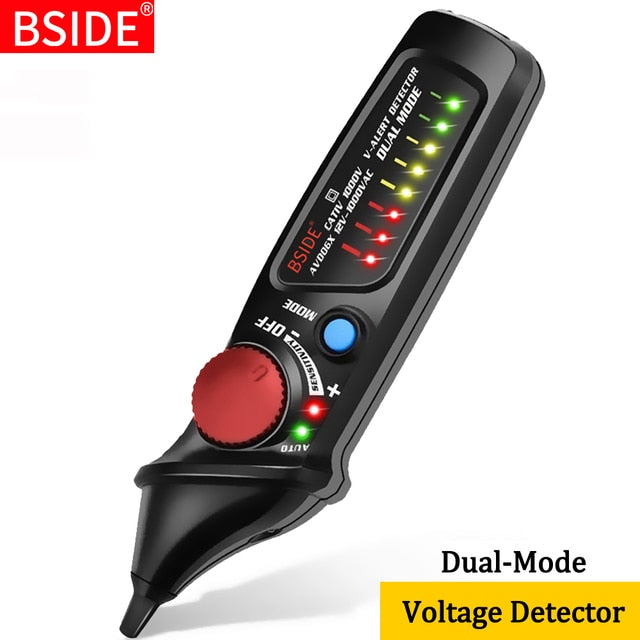 Non-Contact Voltage detector indicator BSIDE AVD06 Profession Smart test pencil Live/phase wire Breakpoint NCV Continuity Tester