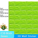 3D Wallpaper DIY Brick stone pattern Self-Adhesive Waterproof Wall Stickers 70cm*77cm floral prints 3D Wall Sticker for home