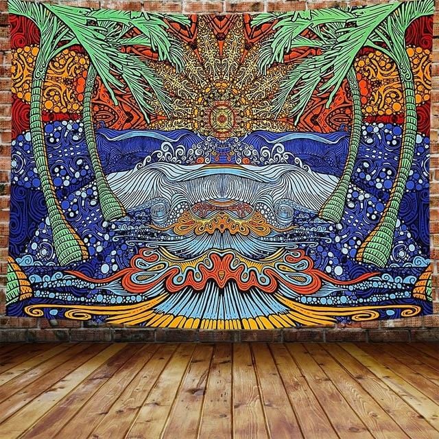 Mandela Wall hanging Tapestry psychedelic pattern yoga throw beach throw carpet Hippie Home Decor mandala Wall Tapestry Blanket