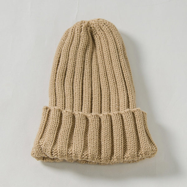 Candy Color Mother Kids Hat for Girls Boys Autumn Winter Baby Beanie Kids Cap Elastic Family Warm Knitted Parent Children Hats