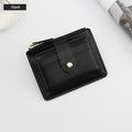 Small Fashion Credit ID Card Holder Slim Leather Wallet With Coin Pocket Man Money Bag Case For Men Mini Women Business Purse