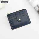 Small Fashion Credit ID Card Holder Slim Leather Wallet With Coin Pocket Man Money Bag Case For Men Mini Women Business Purse