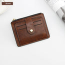 Small Fashion Credit ID Card Holder Slim Leather Wallet With Coin Pocket Man Money Bag Case For Men Mini Women Business Purse