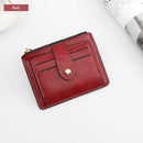Small Fashion Credit ID Card Holder Slim Leather Wallet With Coin Pocket Man Money Bag Case For Men Mini Women Business Purse