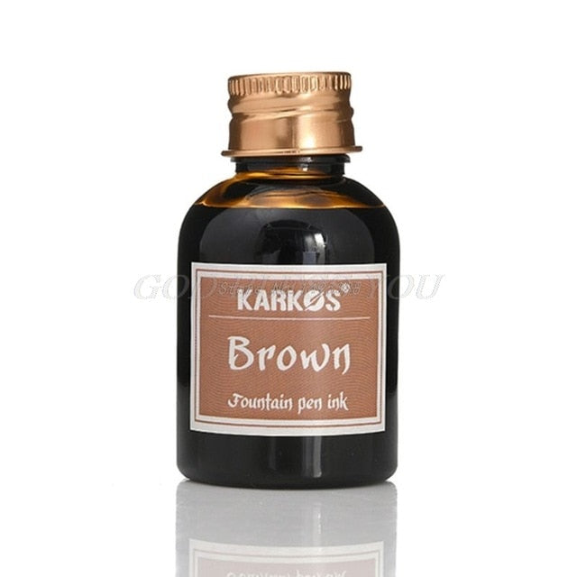 1 Bottle Pure Colorful 30ml Fountain Pen Ink Refilling Inks Stationery School Drop Shipping