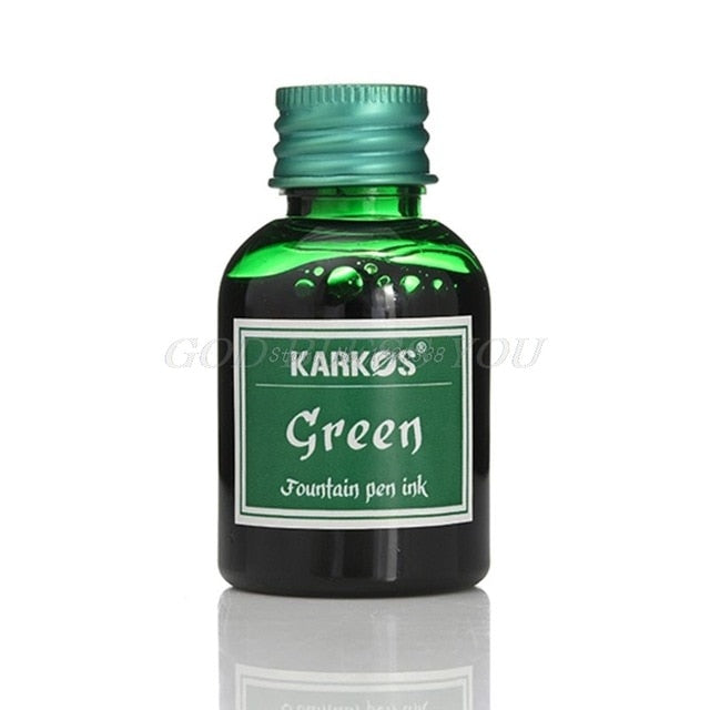 1 Bottle Pure Colorful 30ml Fountain Pen Ink Refilling Inks Stationery School Drop Shipping
