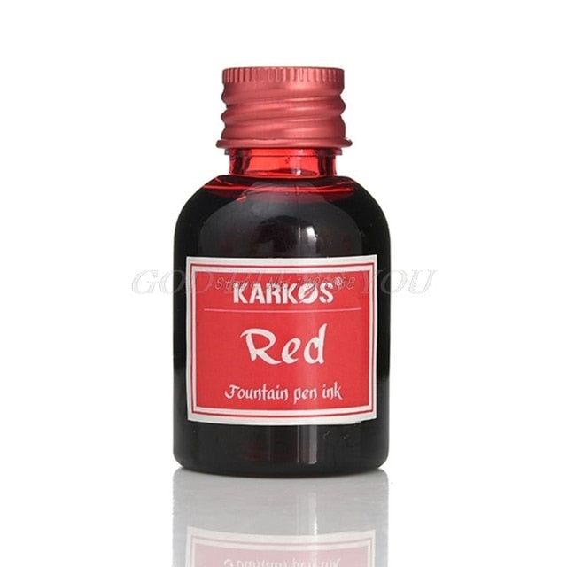1 Bottle Pure Colorful 30ml Fountain Pen Ink Refilling Inks Stationery School Drop Shipping
