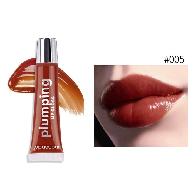 Moisturizer Lip Plumper Volume Lip Gloss Long Lasting Sexy Big Lips Pump Transparent Waterproof Volume Lip Clear Lipgloss Makeup