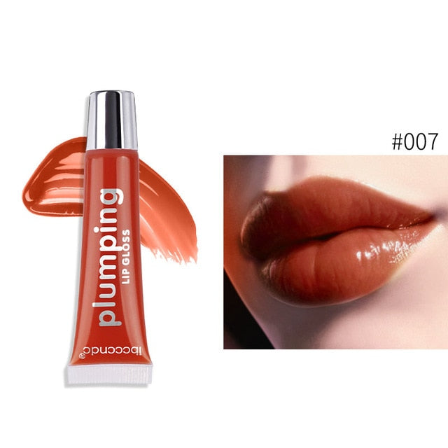 Moisturizer Lip Plumper Volume Lip Gloss Long Lasting Sexy Big Lips Pump Transparent Waterproof Volume Lip Clear Lipgloss Makeup