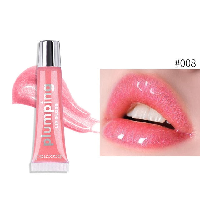 Moisturizer Lip Plumper Volume Lip Gloss Long Lasting Sexy Big Lips Pump Transparent Waterproof Volume Lip Clear Lipgloss Makeup