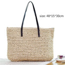Round Straw Beach Bag Vintage Handmade Woven Shoulder Bag Raffia circle Rattan bags Bohemian Summer Vacation Casual Bags