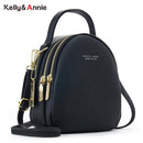 Big Capacity 3 Layer Women Backpack Fashion Small Backpack Ladies Shoulder Crossbody Bag Soft Leather Female Mini Bolsa