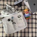 Canvas Diagonal Cross Bag Youth Fashion Casual Version Ladies Large Capacity Shoulder Bag Solid Color  Women Messenger Bags