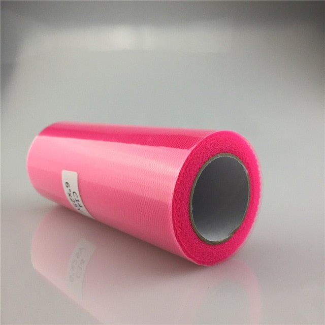 White Tulle Roll Spool 25 Yards 15cm Organza Roll Tulle Fabric Tutu Skirt Girl Baby Shower Decorations Wedding Party Supplies