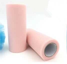 White Tulle Roll Spool 25 Yards 15cm Organza Roll Tulle Fabric Tutu Skirt Girl Baby Shower Decorations Wedding Party Supplies