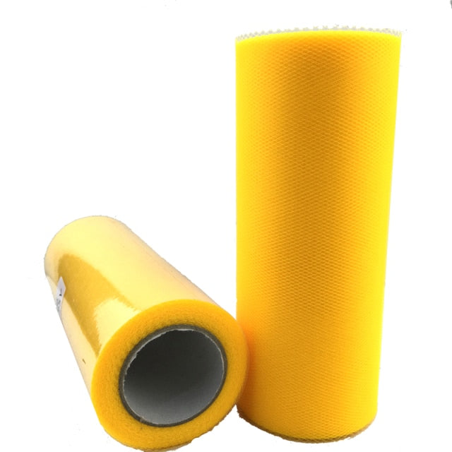 White Tulle Roll Spool 25 Yards 15cm Organza Roll Tulle Fabric Tutu Skirt Girl Baby Shower Decorations Wedding Party Supplies