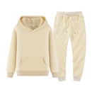 winter hoodies suits men fashion Fleece red hoodie black Brand pants Casual Jogger suit tracksuit sweatshirt woman pullover