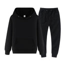 winter hoodies suits men fashion Fleece red hoodie black Brand pants Casual Jogger suit tracksuit sweatshirt woman pullover
