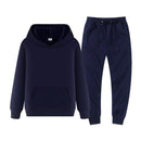 winter hoodies suits men fashion Fleece red hoodie black Brand pants Casual Jogger suit tracksuit sweatshirt woman pullover