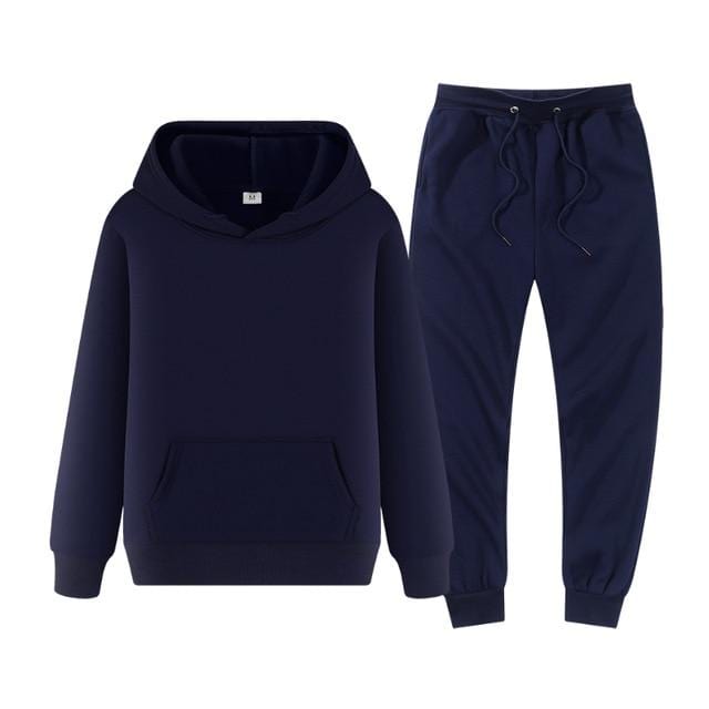 winter hoodies suits men fashion Fleece red hoodie black Brand pants Casual Jogger suit tracksuit sweatshirt woman pullover