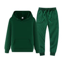 winter hoodies suits men fashion Fleece red hoodie black Brand pants Casual Jogger suit tracksuit sweatshirt woman pullover