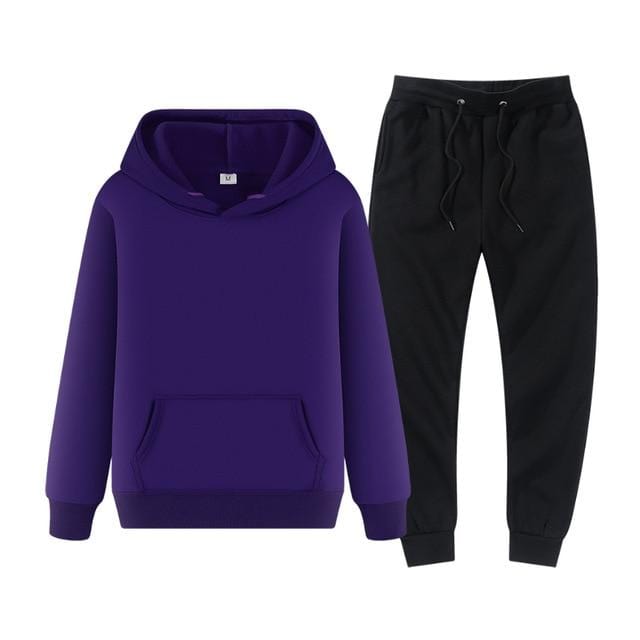 winter hoodies suits men fashion Fleece red hoodie black Brand pants Casual Jogger suit tracksuit sweatshirt woman pullover