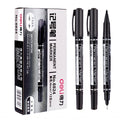 9pcs/Set Permanent Paint Marker Pen Oily Waterproof Black Pens for Tyre Markers Quick Drying Signature Pen Stationery Supplies