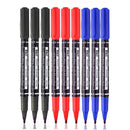 9pcs/Set Permanent Paint Marker Pen Oily Waterproof Black Pens for Tyre Markers Quick Drying Signature Pen Stationery Supplies