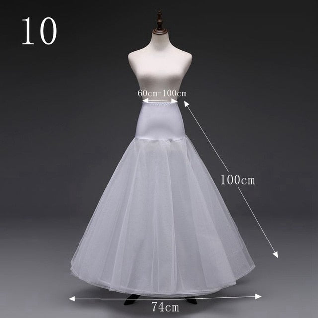 Hot Sell Many Styles  Bridal Wedding Petticoat Hoop Crinoline Prom Underskirt Fancy Skirt Slip
