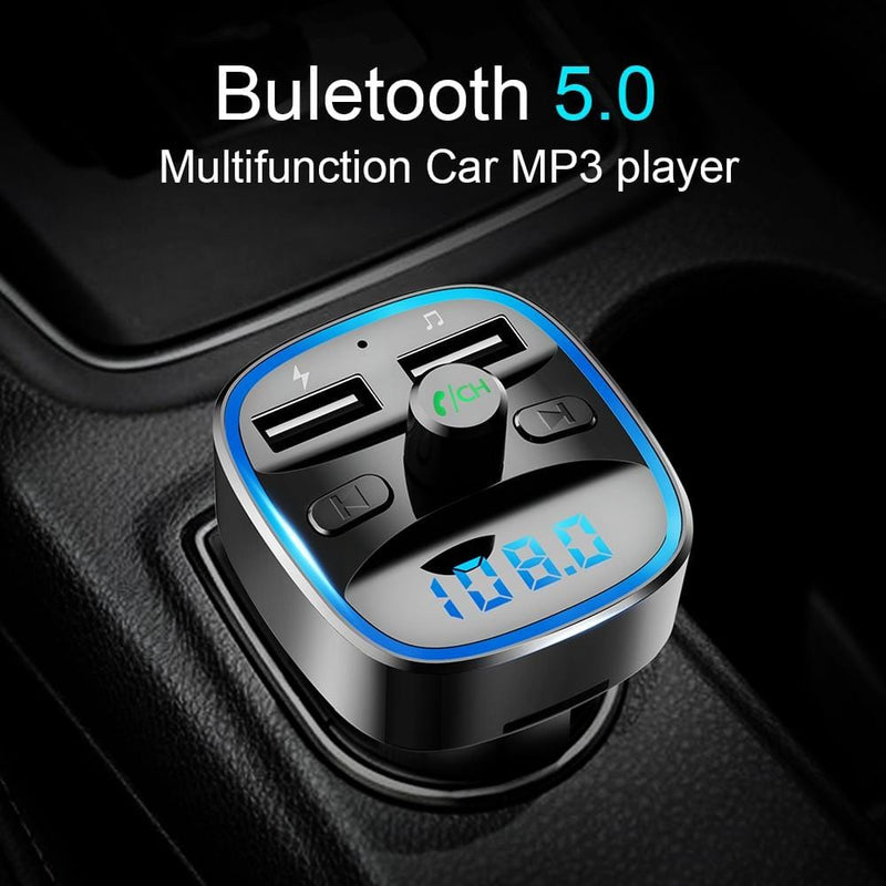 CDEN car mp3 player Bluetooth 5.0 receiver FM transmitter Dual USB car charger U disk  TF card Interior Accessories