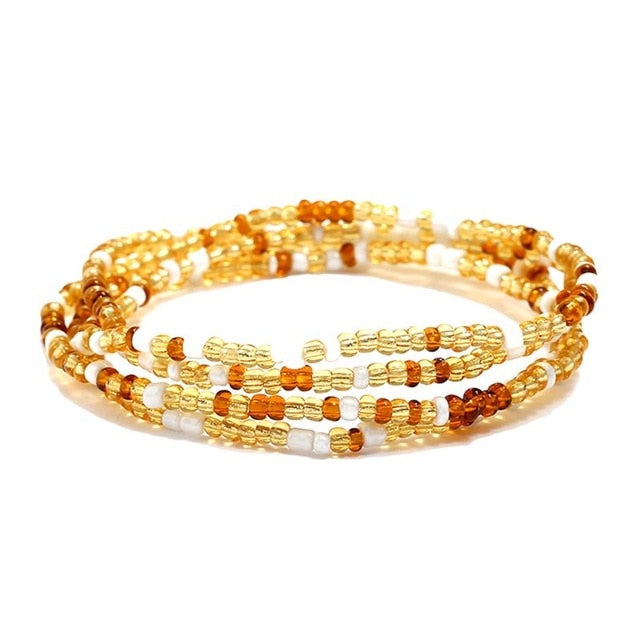 1pc Fashion Bohemian Style Waist Chain Creative Beads Decor Waist Jewelry Belly Chain For Women Girls Jewelry Accessories