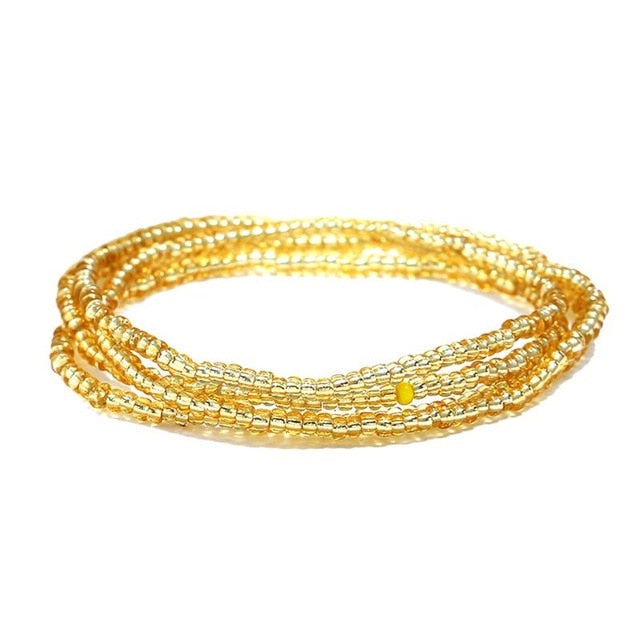 1pc Fashion Bohemian Style Waist Chain Creative Beads Decor Waist Jewelry Belly Chain For Women Girls Jewelry Accessories