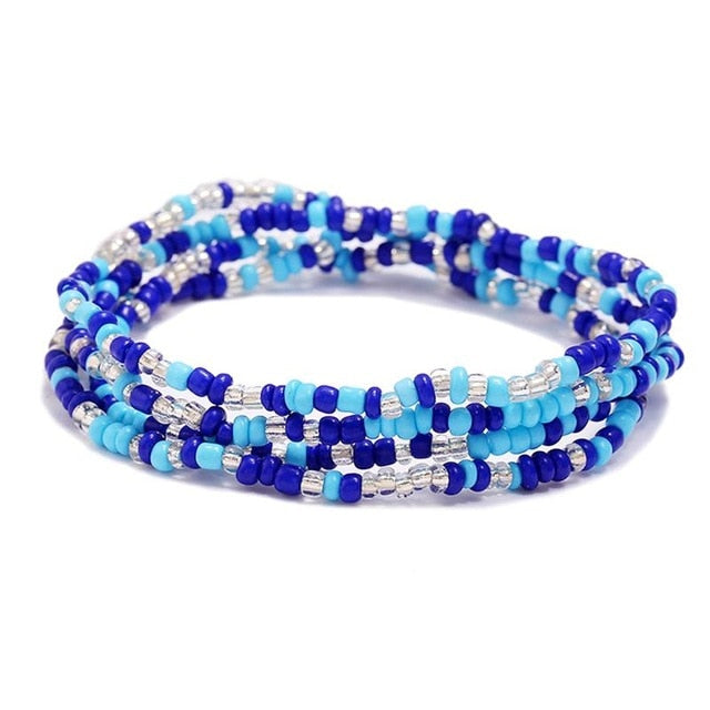 1pc Fashion Bohemian Style Waist Chain Creative Beads Decor Waist Jewelry Belly Chain For Women Girls Jewelry Accessories