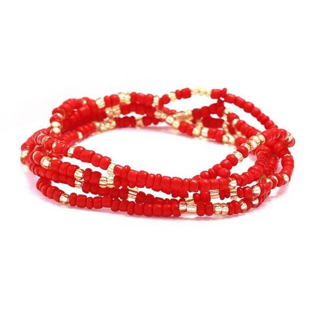 1pc Fashion Bohemian Style Waist Chain Creative Beads Decor Waist Jewelry Belly Chain For Women Girls Jewelry Accessories