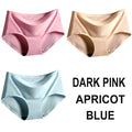 3PCS/Set Seamless Panties Women Panties Sexy Female Underpants Briefs Invisible Pantys Solid Color Soft Intimate Lingerie M-2XL