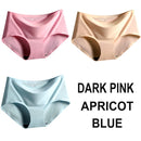 3PCS/Set Seamless Panties Women Panties Sexy Female Underpants Briefs Invisible Pantys Solid Color Soft Intimate Lingerie M-2XL