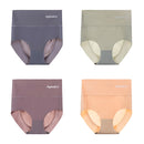 4pcs/lot Sexy Women Panties Ice Silk Briefs Seamless Underwear High Waist Pants Comfort Lingerie Female Underpants Thongs