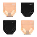 4pcs/lot Sexy Women Panties Ice Silk Briefs Seamless Underwear High Waist Pants Comfort Lingerie Female Underpants Thongs