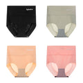 4pcs/lot Sexy Women Panties Ice Silk Briefs Seamless Underwear High Waist Pants Comfort Lingerie Female Underpants Thongs