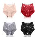 4pcs/lot Sexy Women Panties Ice Silk Briefs Seamless Underwear High Waist Pants Comfort Lingerie Female Underpants Thongs