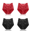 4pcs/lot Sexy Women Panties Ice Silk Briefs Seamless Underwear High Waist Pants Comfort Lingerie Female Underpants Thongs