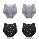 4pcs/lot Sexy Women Panties Ice Silk Briefs Seamless Underwear High Waist Pants Comfort Lingerie Female Underpants Thongs